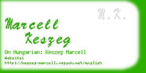 marcell keszeg business card